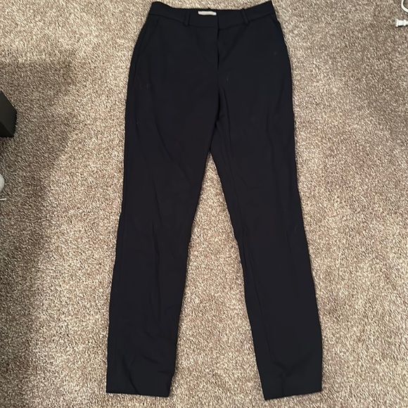 H&M navy work pants women’s size 2 - Picture 1 of 2